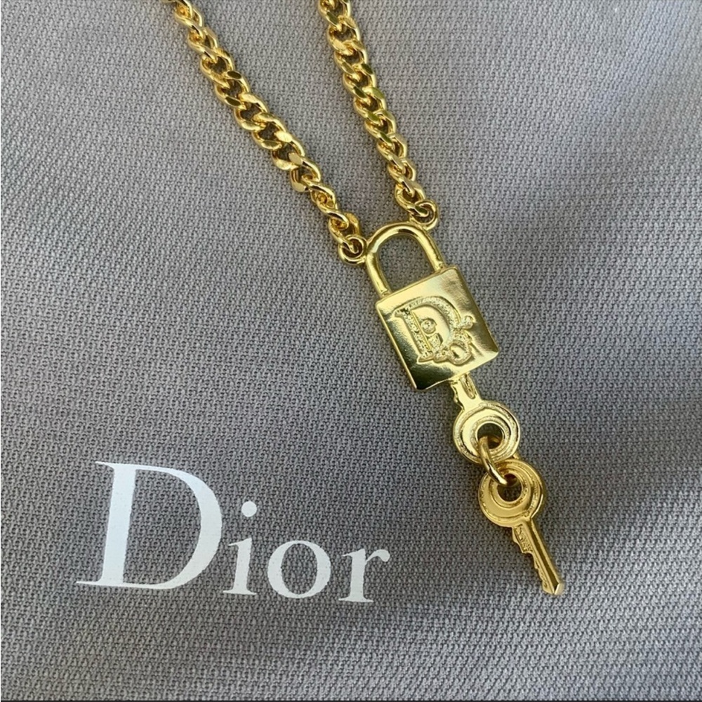 Dior Vintage Lock Bracelet with Dior Emblem on Lock - Picture 3 of 4